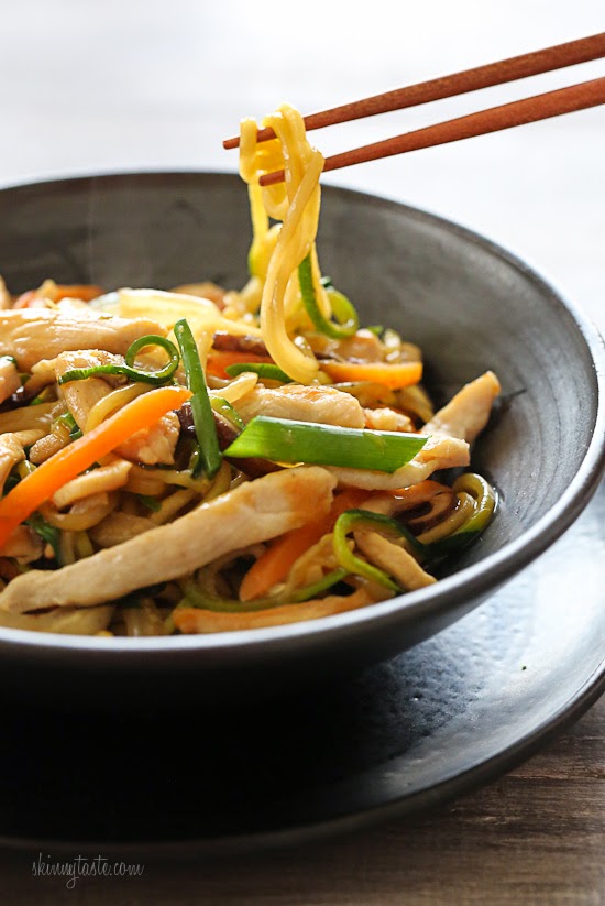 Chicken Zoodle %22Lo Mein%22 For Two